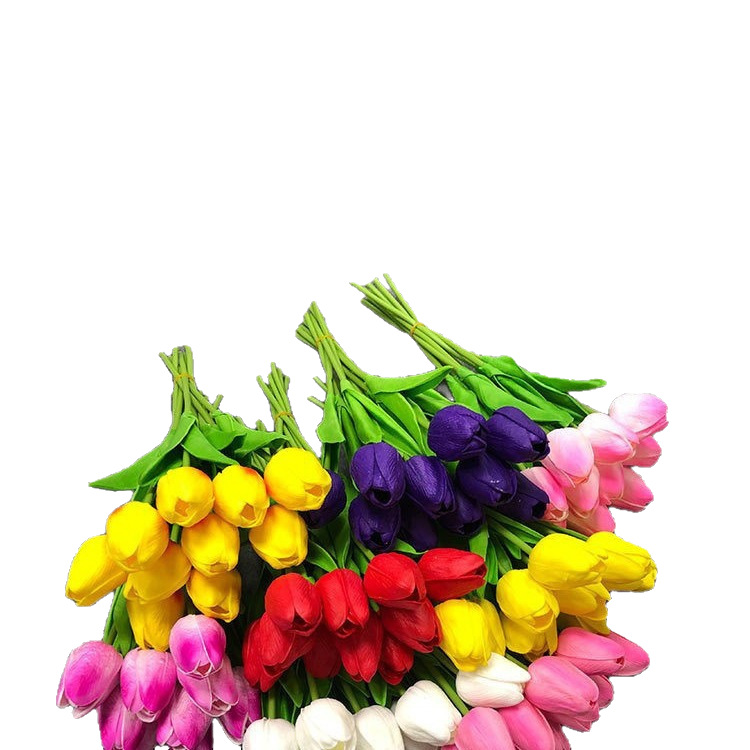 Tulipán Artificial de PU con Tacto Real para Boda y Decoración del Hogar