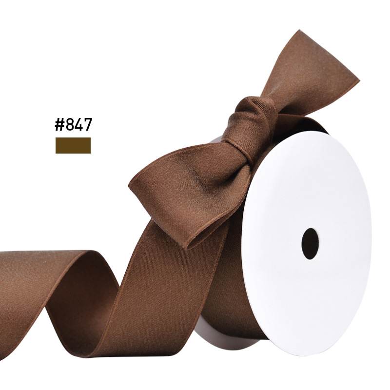 Cinta mate de doble cara cinta de algodón de poliéster 2,5 cm de ancho material de arco regalo embalaje hecho a mano cinta de algodón de poliéster engrosada