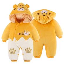 宝宝拜年服可爱连体衣男宝女宝爬爬服加棉加厚棉服网红外出服哈衣