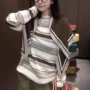 秋季长袖条纹气质针织衫