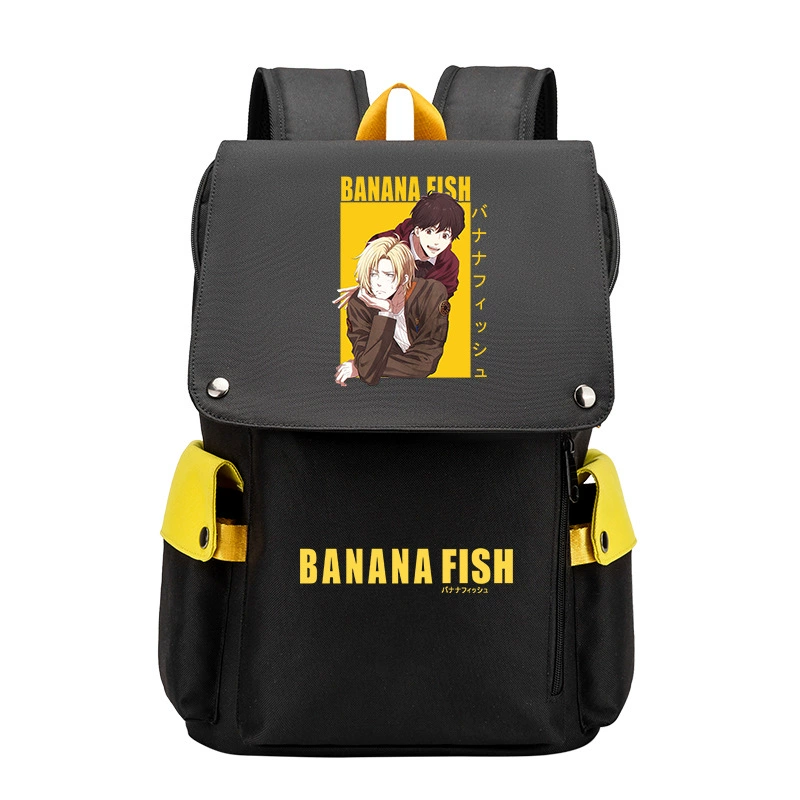 Банановые рыбки Banana Fish, бойцовская борьба, помощь студенту, рюкзак мужской, карикатурный большой объём школьный ранец