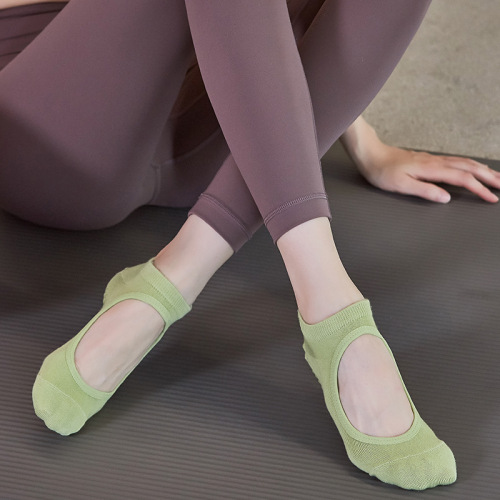 Professional Yoga Socks for Summer with Backless Design, Combed Cotton, Non-slip, Beginner-Friendly, Dance, Pilates, Floor Socks for Wholesale