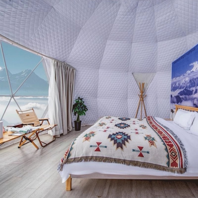 Star Hotel Tent Residence Fabricante de tiendas esféricas Wild Luxury Camping Scenic Spot Grassland Farmhouse Dome Star Room