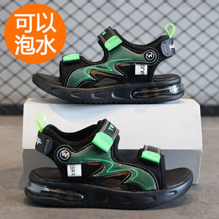 Boys Sports Sandals 2025 Summer New Children's Soft Bottom Open Toe Beach Shoes Big Kids Fashion Casual Shoes