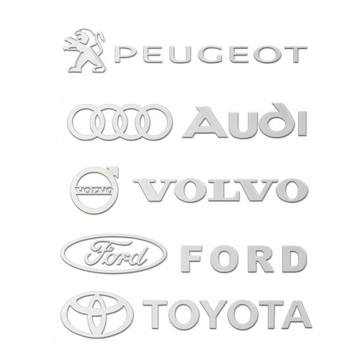 Car creative car logo decoration stickers body metal car stickers wiper center control window stickers personalized modification stickers waterproof stickers