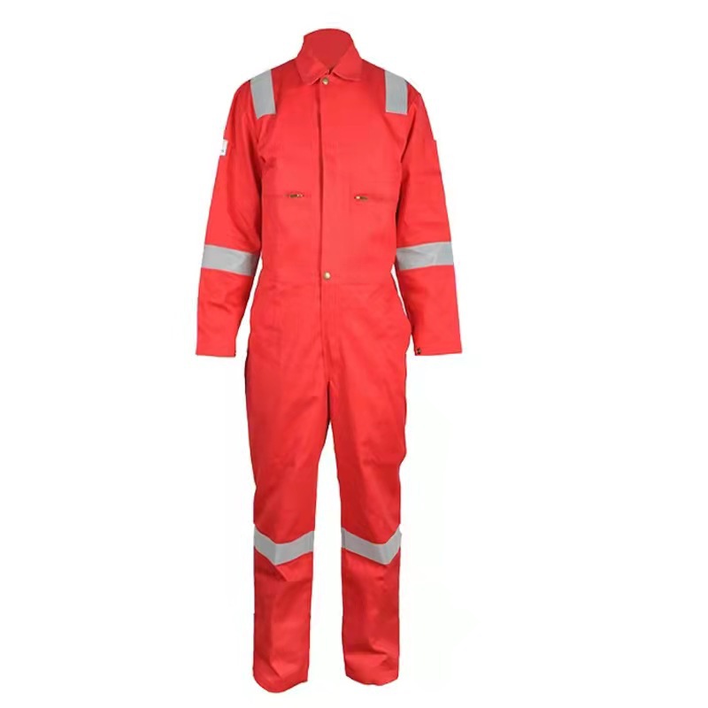 消防油田阻燃服煤矿化工防护服纯棉工作服劳保服汽修工装连体衣