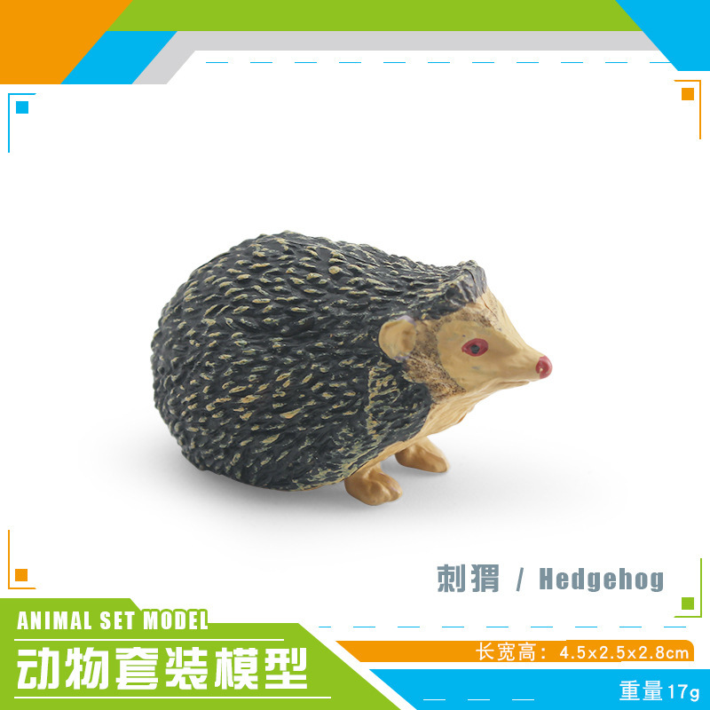 Transfronteriza simulación bosque mamíferos erizo modelo Thorn Grupo erizo ratón robando melón tejón estática escritorio decoración adornos