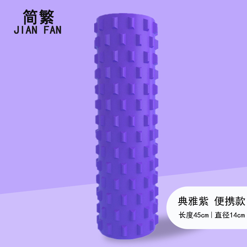 Espuma eje muscular relajación flaco becerro Lobo diente eje masaje palo yoga rodillo equipo de fitness yoga columna