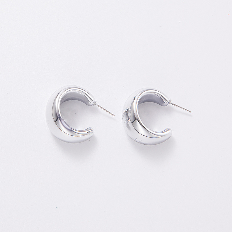 1 Paire Style Simple Géométrique Placage Arylique Des Boucles D'oreilles display picture 14