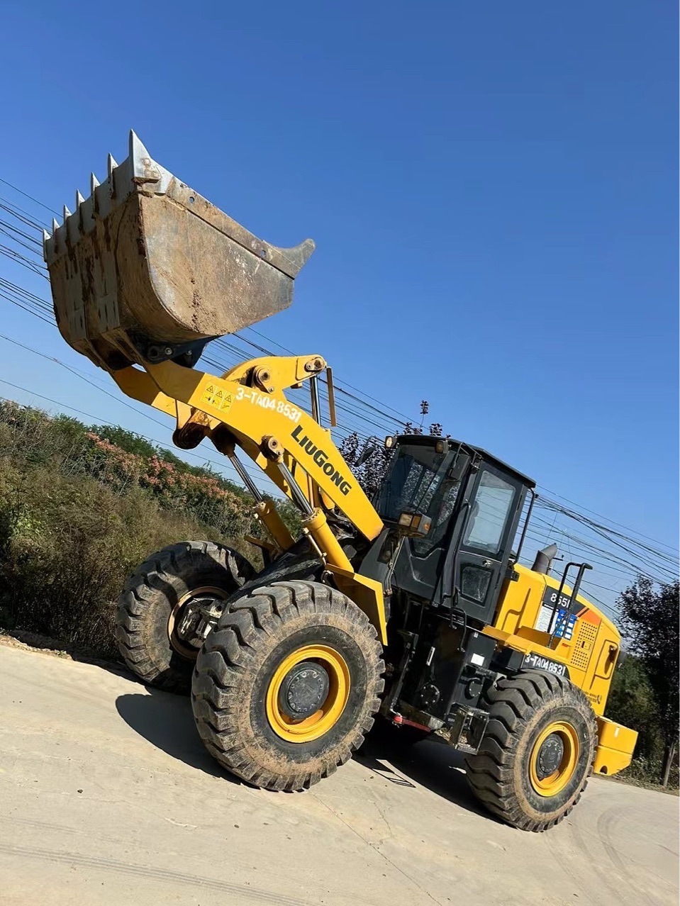Grupo Liugong para exportación de compras de segunda mano Liugong 856 855 50 cargador de gran escala elevada