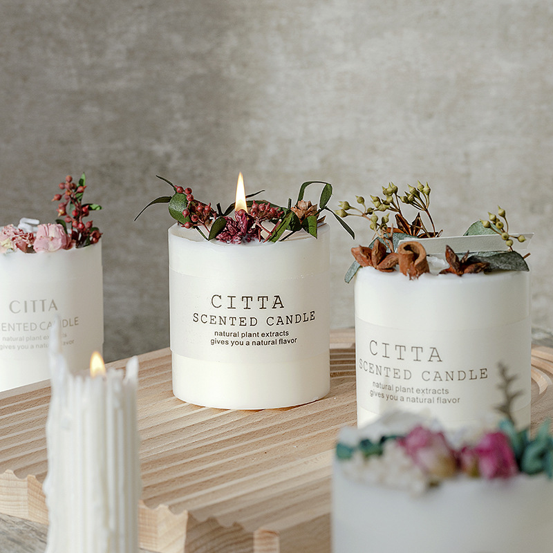 Navidad flores secas de incienso, decoración de vacaciones, adornos de regalo, buena caja de regalo, decoración de fragancia, set no tóxico