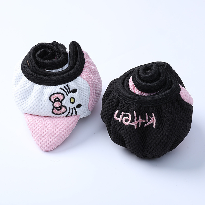 現物弾力ハンドルカバー四季通用立体猫耳刺繍弾力ハンドルカバー滑り止め吸汗通気代行|undefined