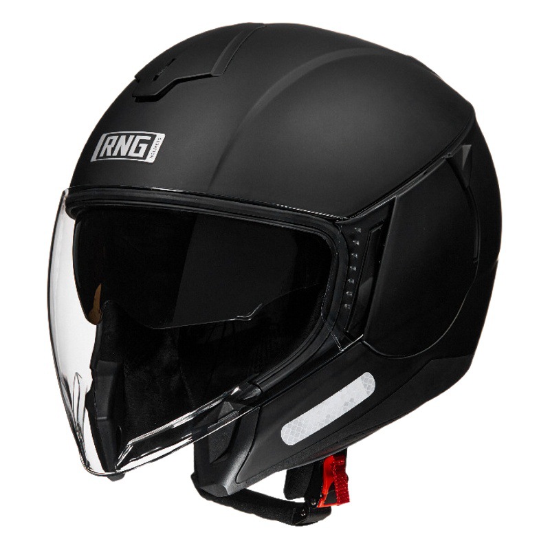 RNG marca motocicleta casco 3/4 medio casco motocicleta unisex casco montar casco coreano pedal casco