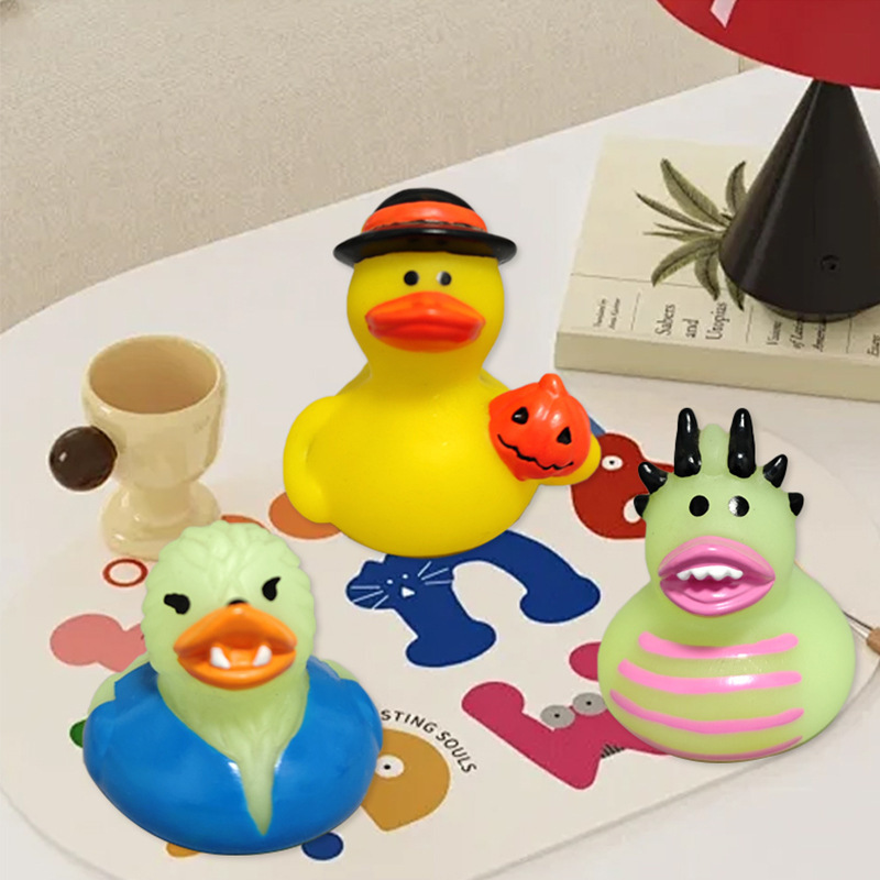 ハロウィン混合黄色アヒル絞って水遊びアヒル子供用お風呂小さなおもちゃホリデーデコレーションビーチ|undefined