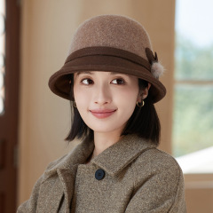 秋冬のウールは漁師帽の子供が暖かくて優雅です。