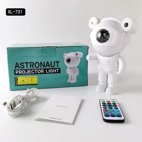 Cross-border astronaut starry sky projector light astronaut bluetooth music aerospace northern lights projector atmosphere night light