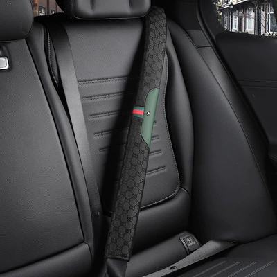 Seat belt shoulder pad Linen Interior Accessories for All