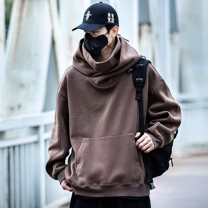 Happyアメリカフード付き男性春秋2025新型ファッションブランドの格好いい服装|undefined