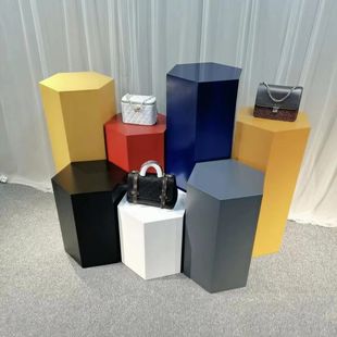 Hexagonal Model Display Platform Venue Banquet Party Layout Window Display Display Stand Hexagonal Combination Base