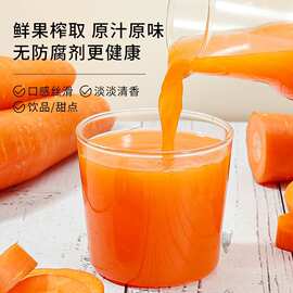 冷冻胡萝卜汁 无添加蔗糖饮料原浆纯果蔬汁轻食蔬菜汁奶茶原料