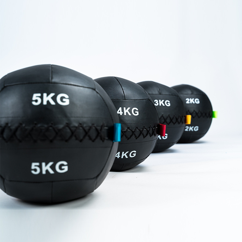 ✅ Factory Direct Sales Pu Soft Medicine Ball Fitness Personal Training Aerobic Training Wall Ball 2-12kg Non-Elastic Gravity Ball Wholesale