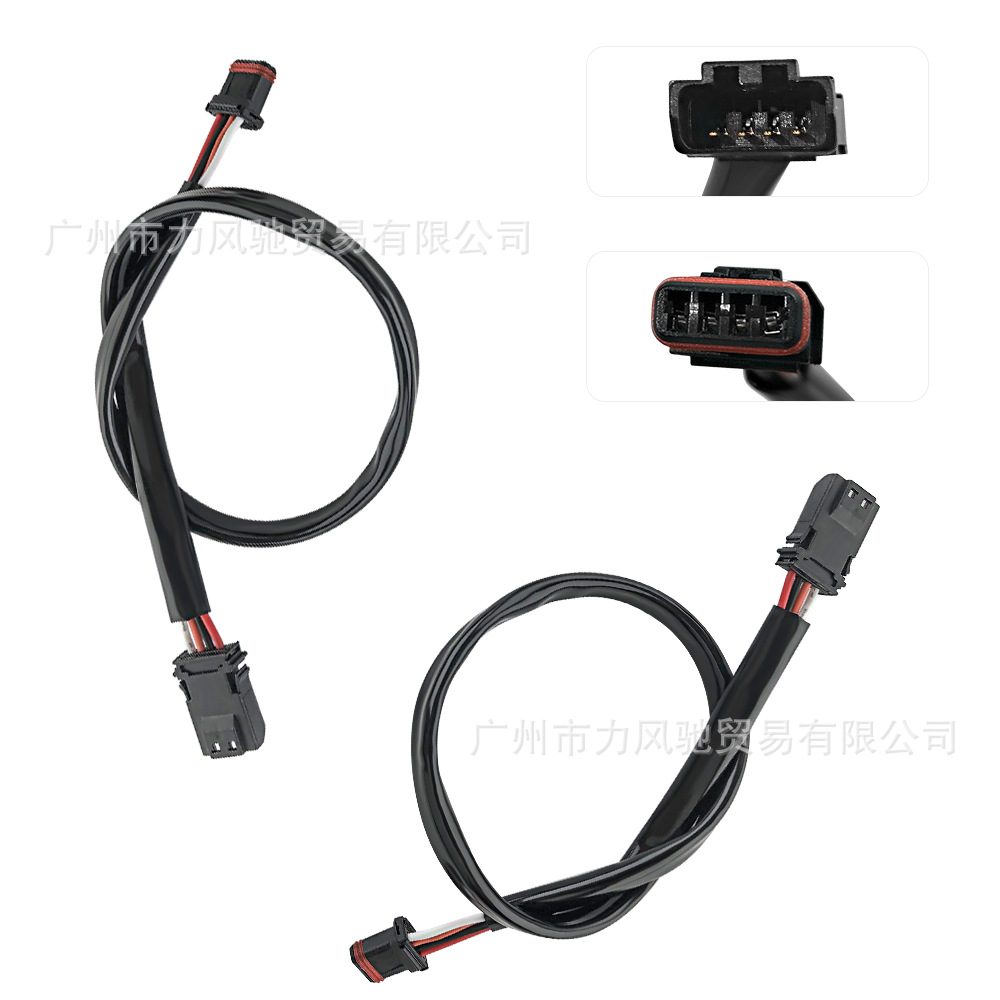 Aplicable a Harley 883 1200 72 X48 trasera suave modificada arnés de cable de manga alta luz de dirección cable de extensión 40cm