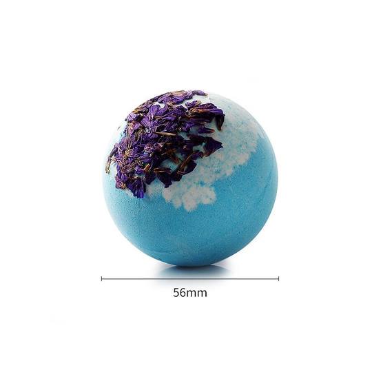 Spot cross-border dried flower bubble bath ball 100g essential oil bath salt bath bath bubbles explosion bath salt bath ball