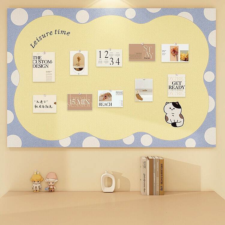 Wall Decoration High-End Felt Wall Stickers Polaroid Photo Wall Kidsren's Room Desk Background Wall Display Cork Board
