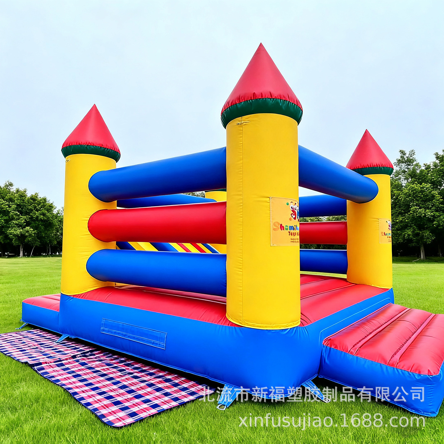 Cama infláble para niños, patio infantil, patio de recreo móvil al aire libre