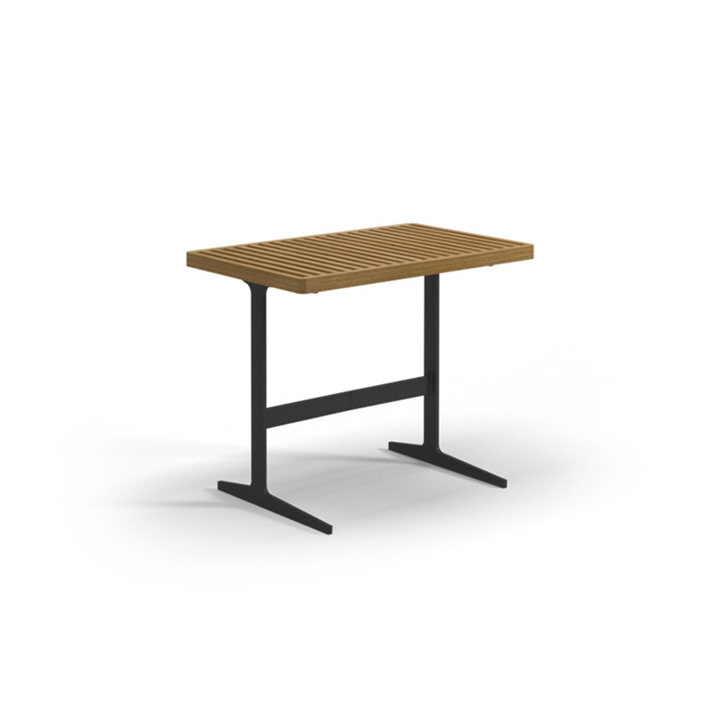 Muebles de exterior al aire libre combinación de sofá de ocio al aire libre patio balcón villa jardín madera maciza combinación de sofá de esquina