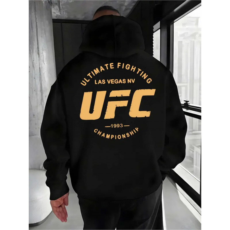 Cross-Border Fashion Ufc Printed Men's Hooded Sweatshirt Retro Casual Lapel Long-Sleeved Sweatshirt High Street Trendy Sweatshirt Cross-Border Fashion Ufc Printed Men's Hooded Sweatshirt Retro Casual Lapel Long-Sleeved Sweatshirt High Street Trendy Sweatshirt