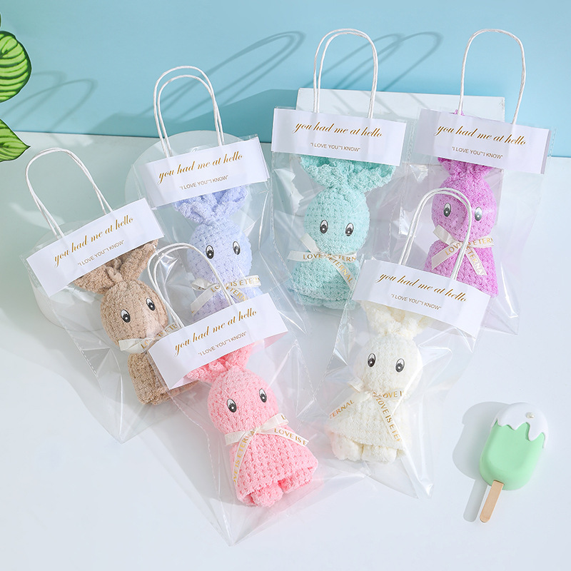 Rabbit Towel Hand Gift Wearable Pearl Wedding Gift Birthday Gift Wedding Gift Shop Christmas Gift Opening Gift