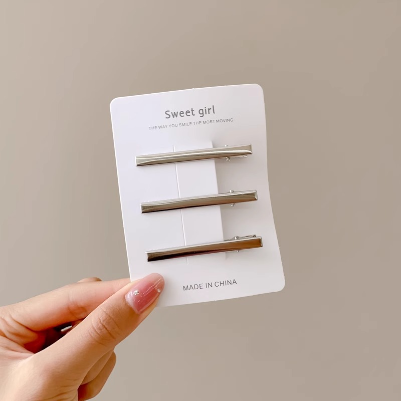 Horquilla de perlas, estilo ins, tocado coreano simple de nicho, clip de una palabra, clip lateral de flequillo simple, tocado