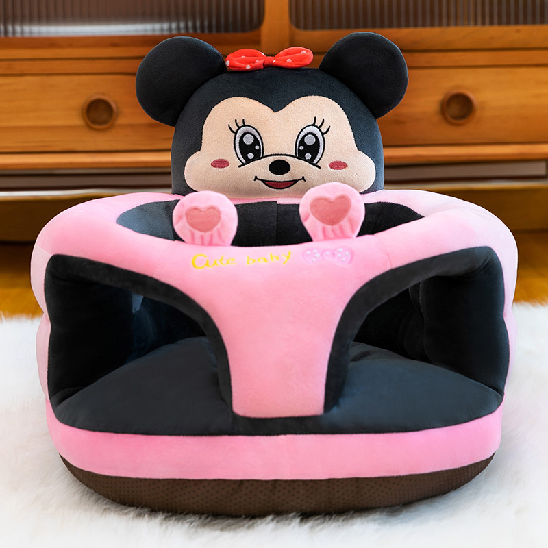 Asiento de estudio anti-rollback para bebés sin lesiones de columna vertebral para bebés pequeños sofá juguetes de peluche de dibujos animados muñeca asiento de muñeca lote