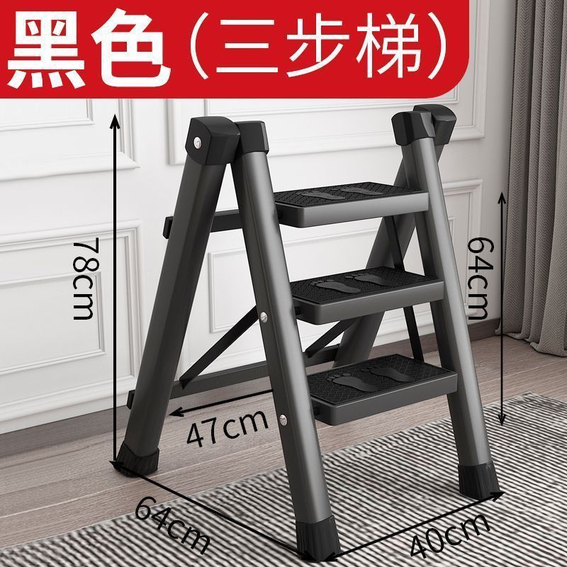 escalera doméstica escalera plegable de acero al carbono espesa escalera móvil escalera retráctil escalera multifuncional escalera interior