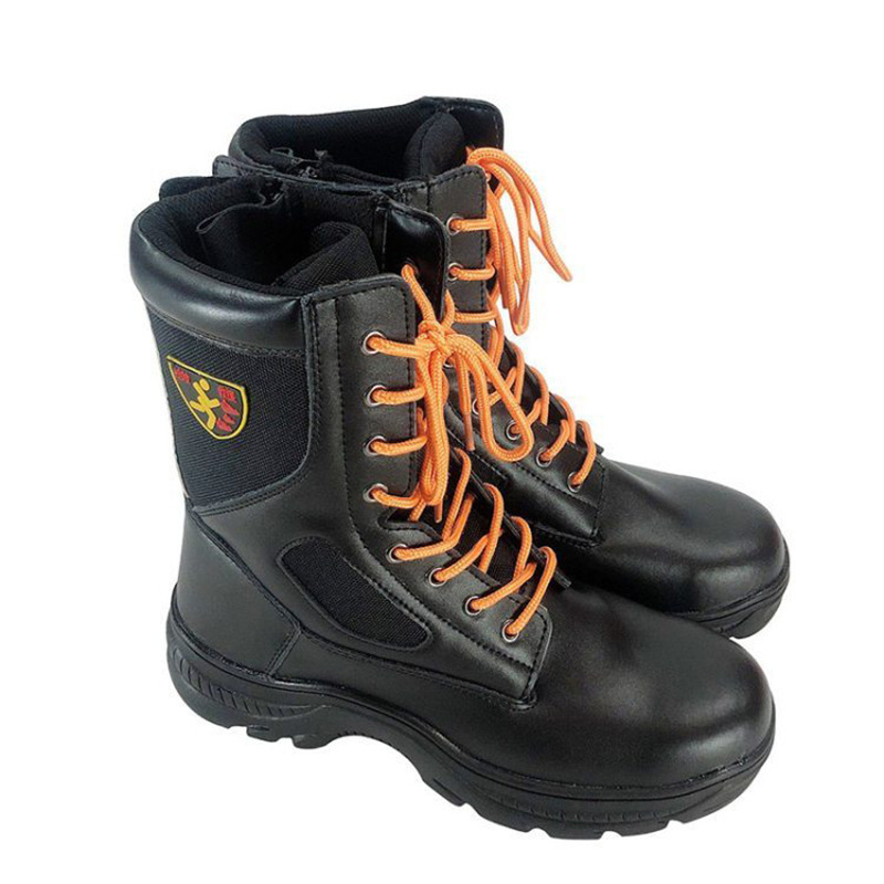 1.8kg抢险救援靴多用途森林阻燃防火靴防砸防扎反光救助靴