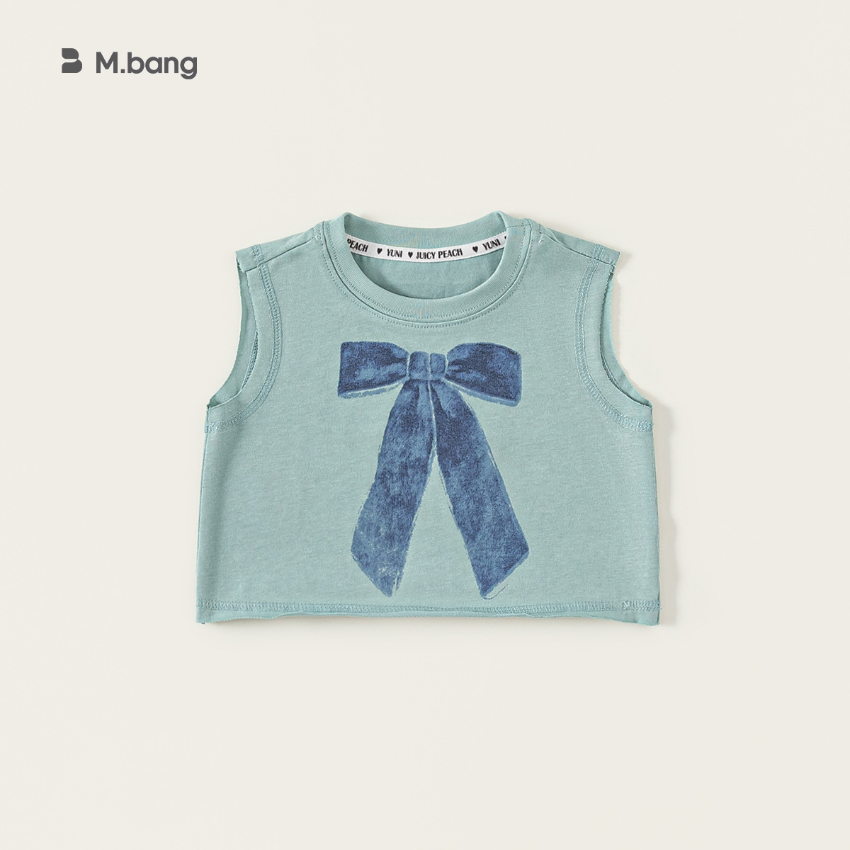 Youbao ropa para niños tops de verano para niñas moda para niños cuello redondo con estampado de lazo en el interior chaleco para niñas