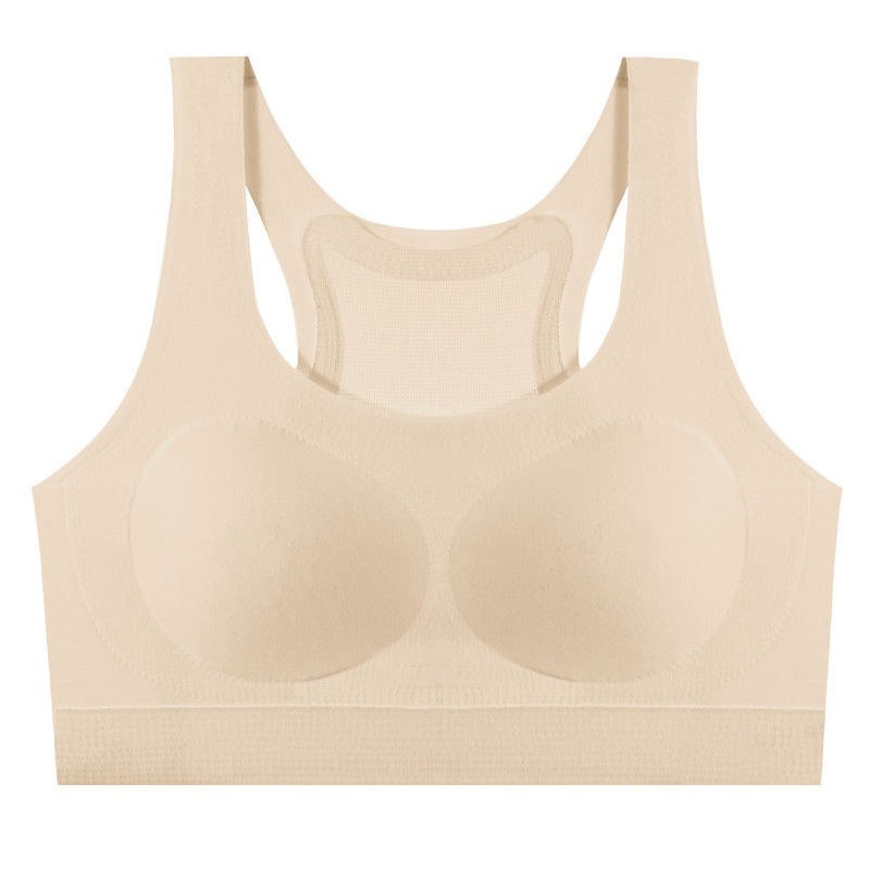 Ropa interior de desarrollo para niñas, estudiantes de secundaria, estudiantes de secundaria, deportes, chaleco sin costuras a prueba de golpes, sujetador de desarrollo juvenil
