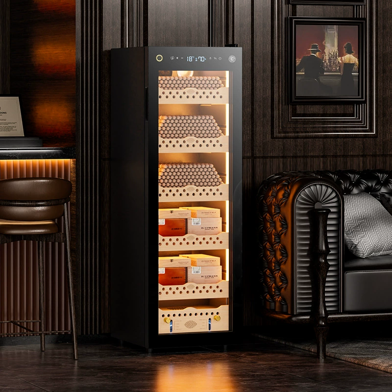 Сигарный шкаф CL-138C Сигарный шкаф из кедрового дерева с переменной частотой интеллектуальный компрессор шкаф постоянной температуры и влажности сигарный шкаф