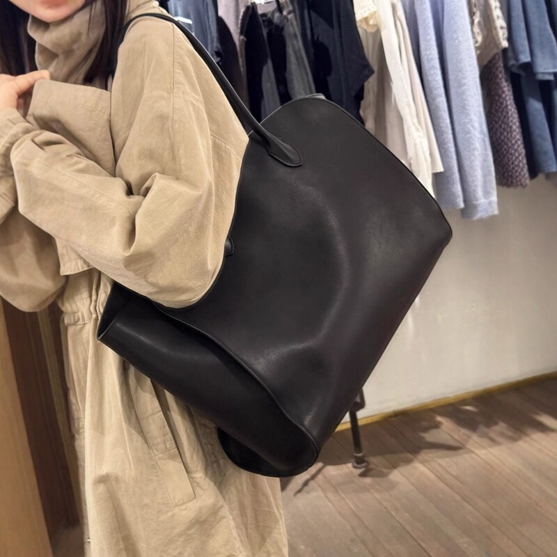 The Row肯豆同款小众marlo17手提购物袋托特包牛皮公文包腋下包女|undefined