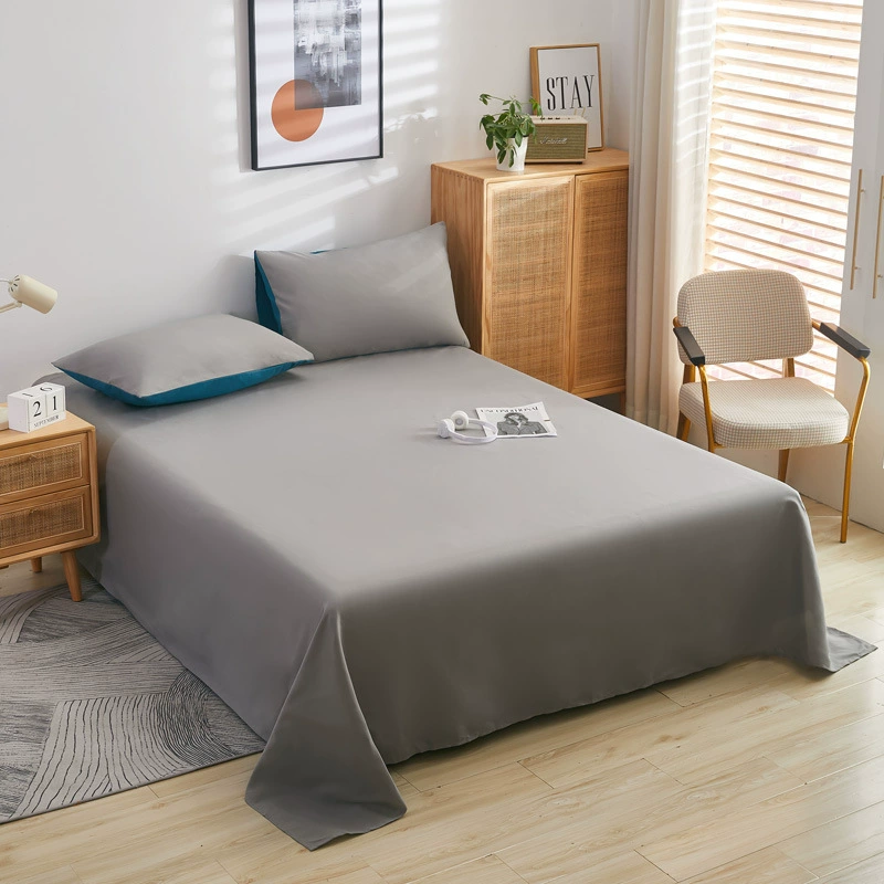 Производитель поставляет простыни для односпальных кроватей в студенческих общежитиях, простыни для кроватей 1,5 м, комплект наволочек из хлопка с алоэ вера 0,9 м, простыни с принтом.