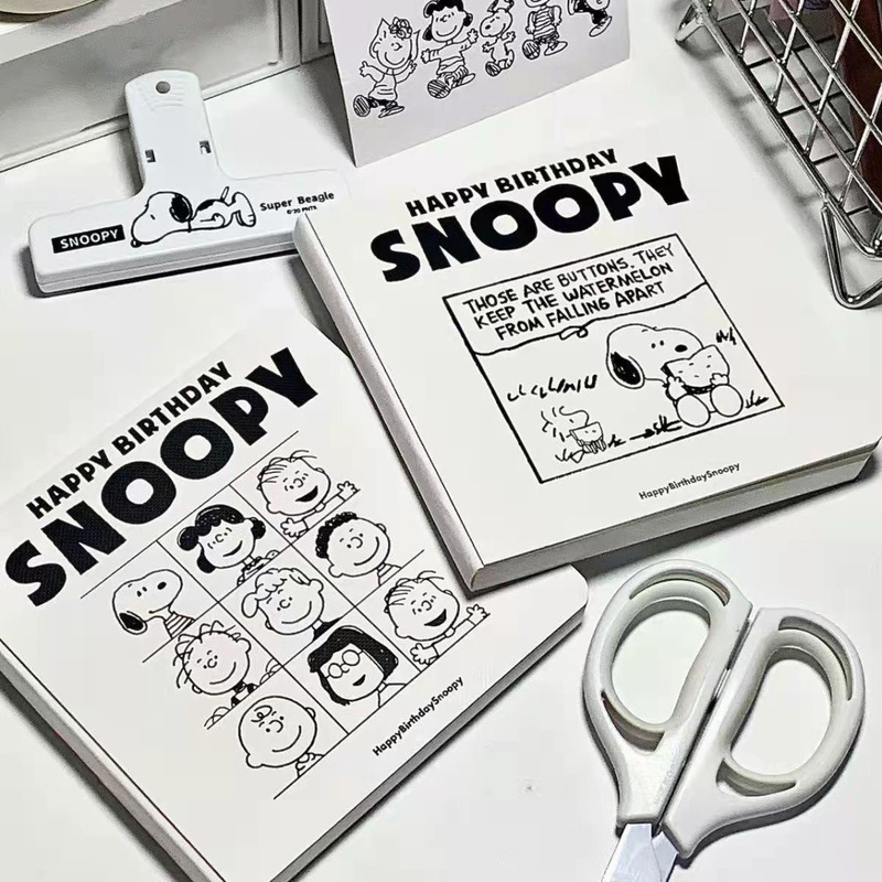 スヌーピー スクエアノート 厚みのあるノート メモ帳 インスタイル 高価値スクエアダイアリー ハンドブック|undefined