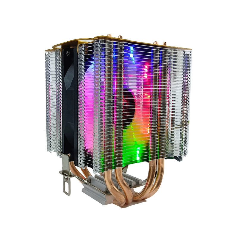 Радиатор CPU с 4 тепловыми трубками, двойная башня, двойной вентилятор, чистая медь, 9 см RGB вентилятор, поддержка платформы AMD