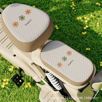 Electric car cushion — Seat Cover - electric-bicycle-front-rear-seat-covers-warm-breeze-bingdoudou-electric-bicycle-seat-cover-see-details-for-size