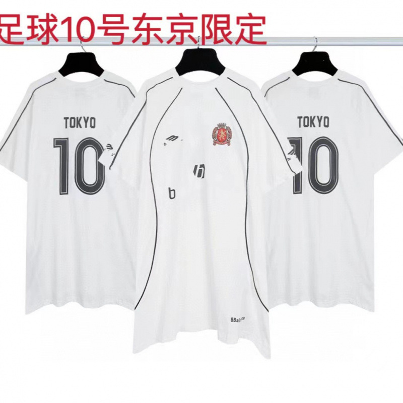 高品質クロスボーダーアメリカンスタイル25ss夏新作No.10ユニフォームレタールーズ半袖Tシャツ卸売|undefined
