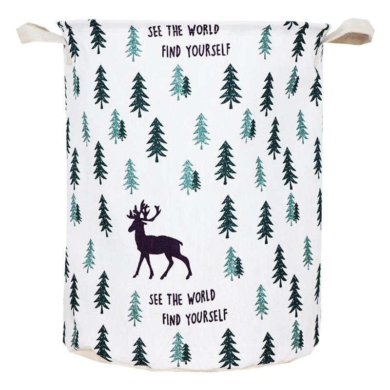 Cesta de lavandería para el hogar canasta de lavandería de tela de lino de algodón canasta de lavandería plegable impermeable grande canasta de almacenamiento de juguetes de ropa sucia