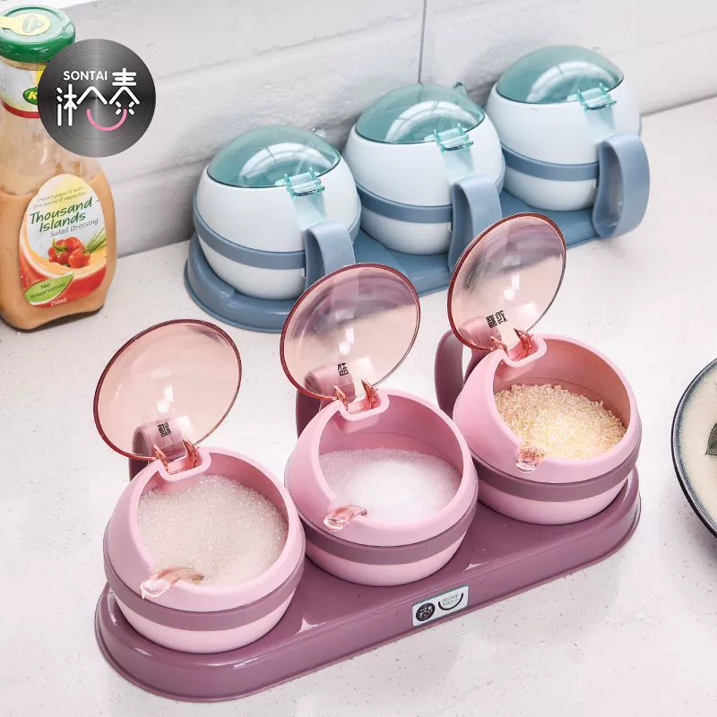 Кухонные принадлежности, бытовая банка для приправ с отделениями, набор коробок для приправ, кухонная солонка, бутылка для приправ