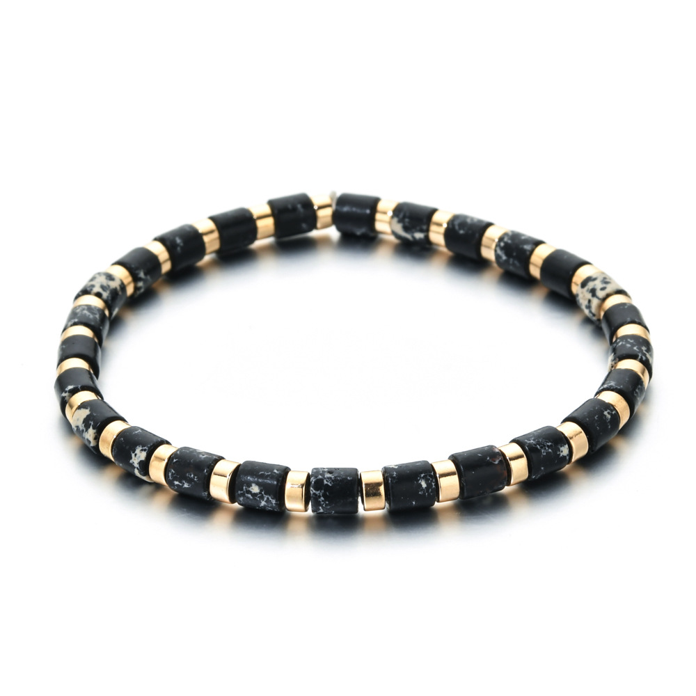 10g Weight Bracelets Classification Natural Stone Chain Material Beaded Chain Chain Type 1 Piece Quantity Daily Occasion natural stone, Agate Material Geometric Pattern All Seasons Season Women's Gender Ethnic Style Style Ethnic Style Geometric Natural Stone Agate Beaded Chain Bracelets In Bulk 2