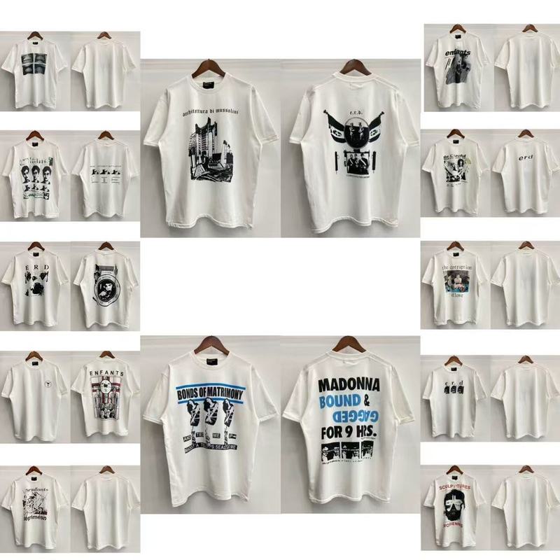 クロスボーダーアメリカの新しいERD憂鬱な富の第二世代レタープリントパターンラウンドネック半袖Tシャツドロップシッピング|undefined