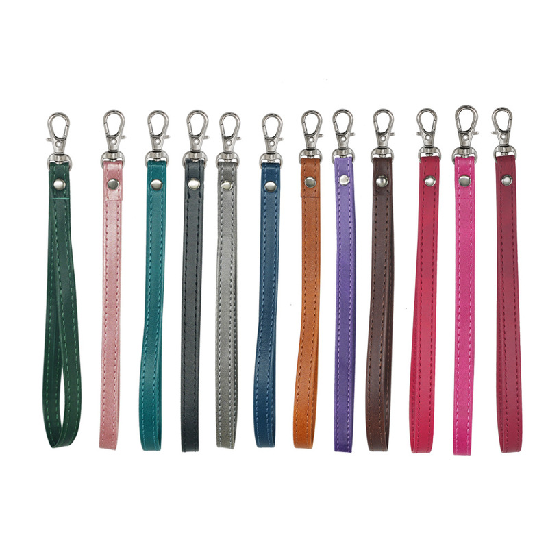 Mobile Phone Lanyard, Short Soft Calfskin Leather Strap with Metal Key Ring, Universal Leather Lanyard, Portable Wrist Strap Mobile Phone Lanyard, Short Soft Calfskin Leather Strap with Metal Key Ring, Universal Leather Lanyard, Portable Wrist Strap